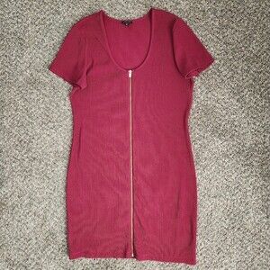 Red Knee Length Cocktail Dress